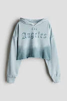 Printed Short Hoodie