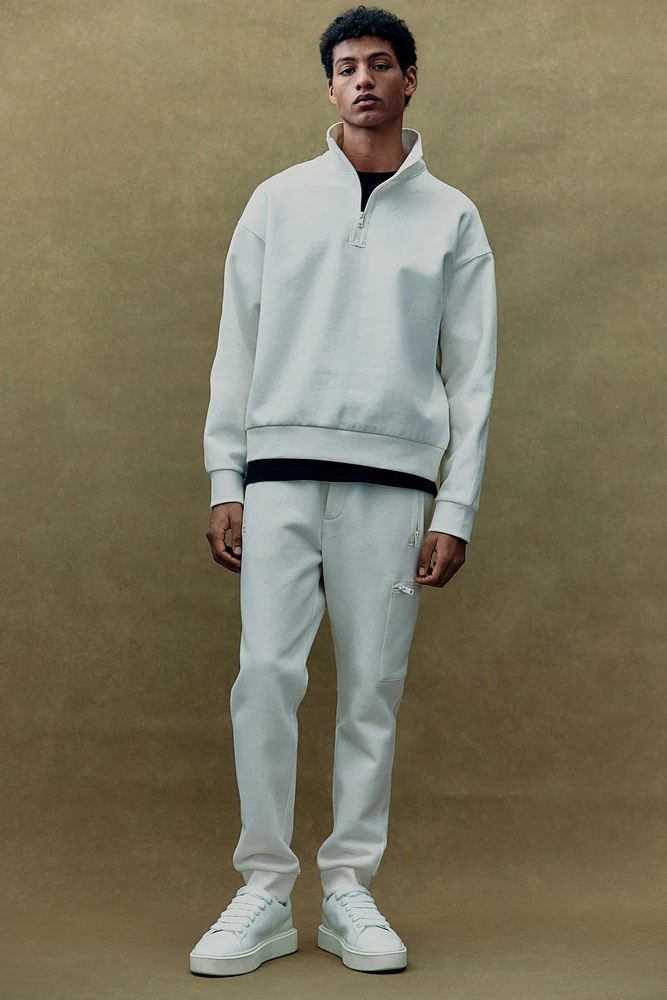 Loose Fit Half-Zip Sweatshirt