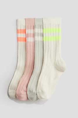 4-Pack Ribbed Socks