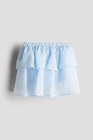 Tiered Cotton Skort