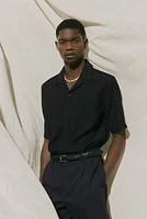 Regular-Fit Jacquard-Weave Resort Shirt