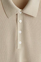 Regular-Fit Fine-Knit Polo Shirt