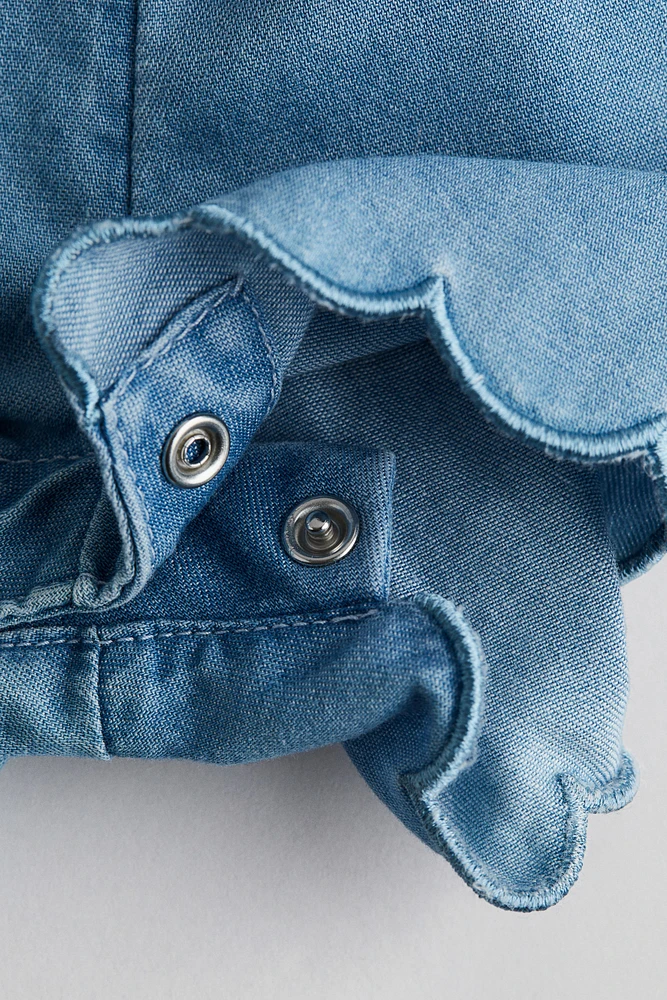 Scalloped-Edge Romper Suit