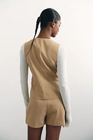 Viscose-Blend Suit Vest