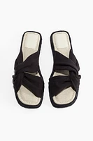 Twist-Detail Espadrille Sandals