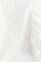 Blouse with Eyelet Embroidery