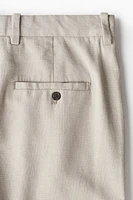 Relaxed-Fit Linen-Blend Pants