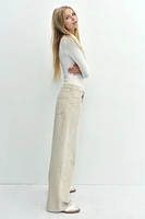 Wide-Leg Corduroy Pants