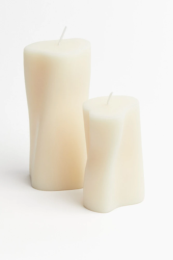 Asymmetric Pillar Candle