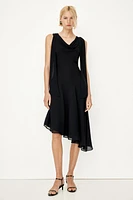 Cowl-Neck Dress