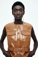 Coated Cargo Dress