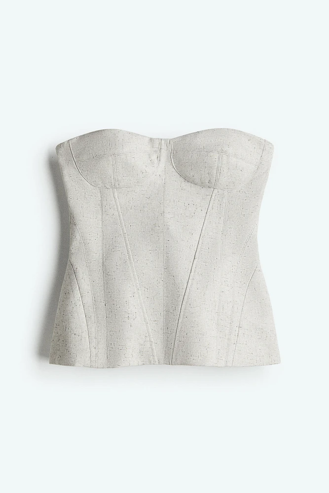 Twill Bustier Top