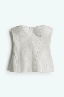 Twill Bustier Top