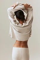 Oversized Curved-Hem Sweater