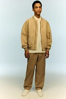 Loose-Fit Cotton Twill Pants