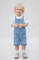 Denim Overall Shorts