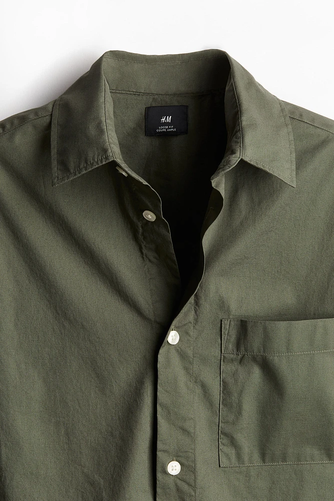 Relaxed Fit Short-sleeved Shirt