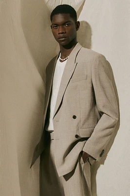 Relaxed-Fit Double-Breasted Blazer