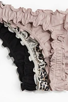 3-pack Thong Briefs with Overlocked Trim