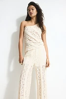 Lace-Detail Pants