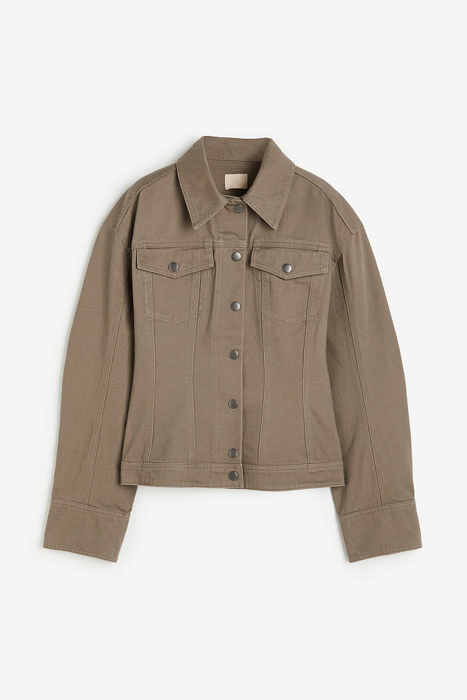 Tapered-waist Twill Jacket