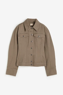 Tapered-waist Twill Jacket