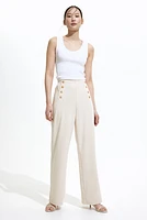 Button-front Pants