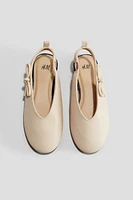 Bow-detail slingbacks