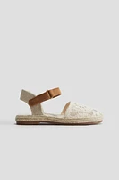 Crochet-Look Sandals