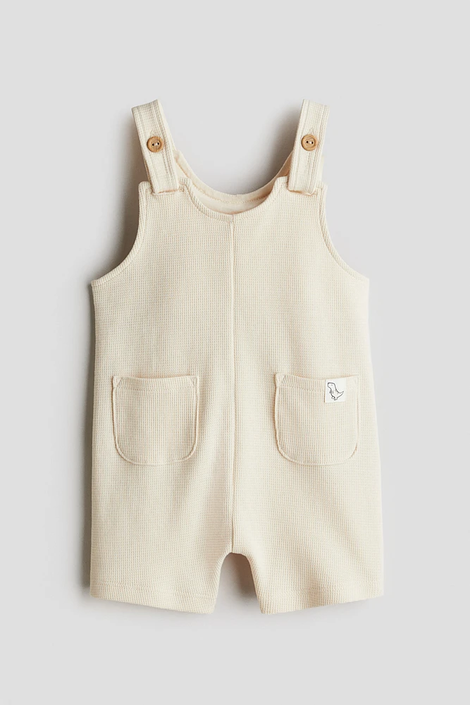Waffled Overall Shorts