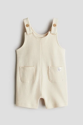 Waffled Overall Shorts