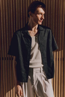 Regular-Fit Embroidered Resort Shirt