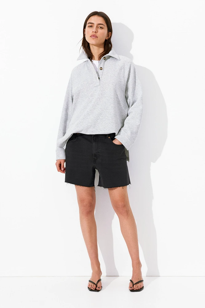 Skinny High Denim Shorts