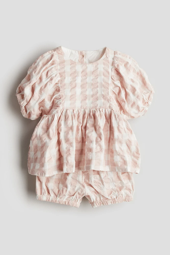 2-piece Patterned Muslin Set