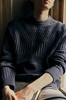 Regular Fit Textured-Knit Sweater