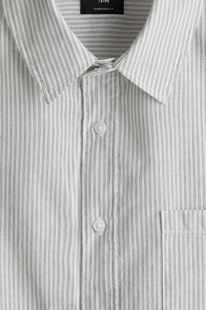 Chemise grande taille en crépon