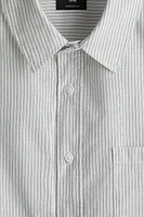 Chemise grande taille en crépon