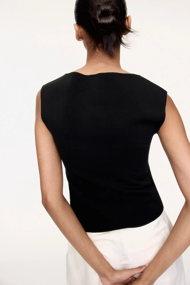 Boat-Neck Top