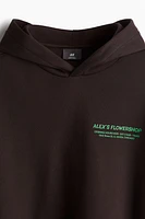 Loose Fit Printed Hoodie