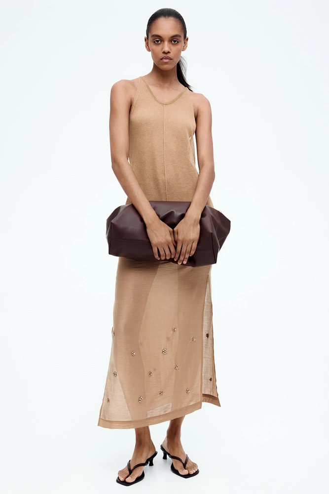 Sheer-Knit Tank Top