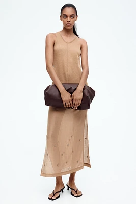 Sheer-Knit Tank Top