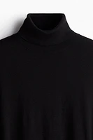 Slim Fit Fine-Knit Turtleneck Sweater