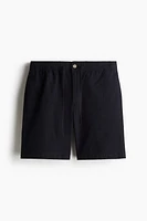 Relaxed-Fit Seersucker Shorts