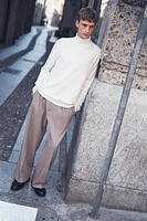 Slim Fit Fine-Knit Turtleneck Sweater