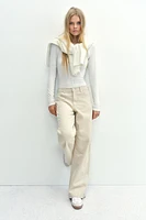 Wide-Leg Corduroy Pants