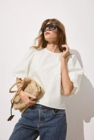 Puff-Sleeved Blouse