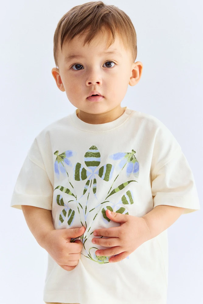 T-Shirt with Printed Motif
