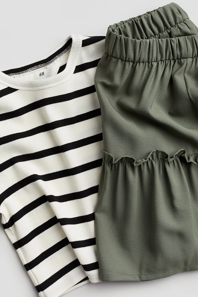 2-piece Top and Skirt Set