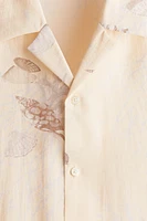 Regular-Fit Lyocell-Blend Resort Shirt