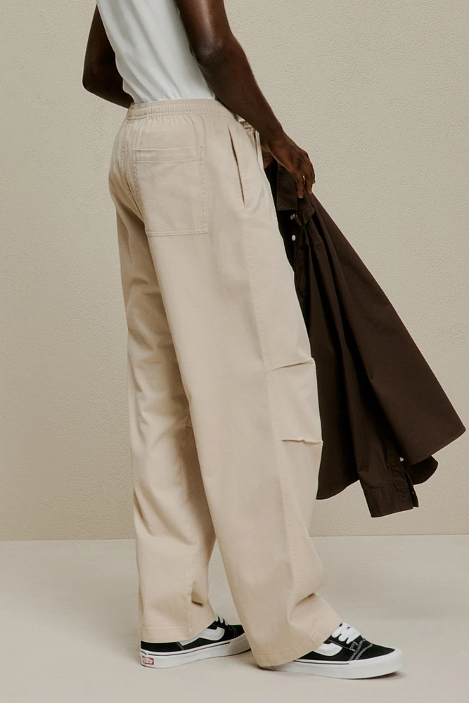 Loose Fit Twill Pants